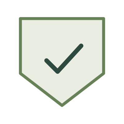 PocketContext checked-pocket logo with white padding for LinkedIn