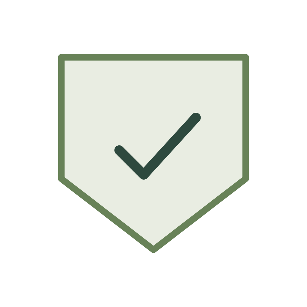 Smaller PocketContext checked-pocket logo centred on a white square for Luma